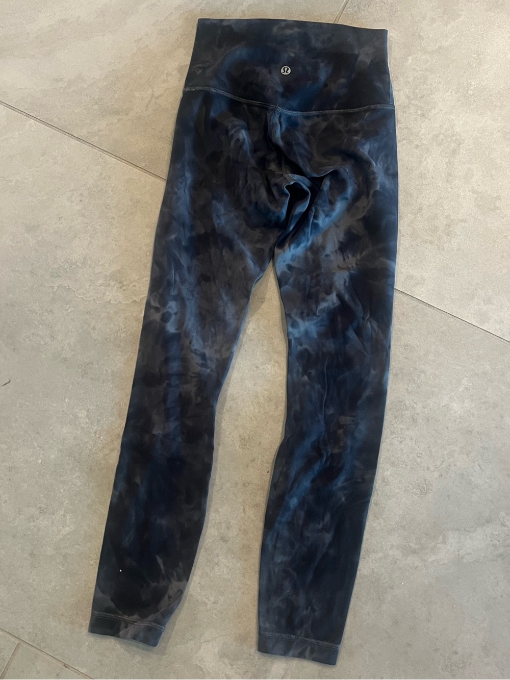 lululemon athletica High-Rise Tie-Dye Jeggings in Navy and Black